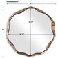 Uttermost Catch The Wave Wall Mirror in Warm Bronze and Champagne, , large