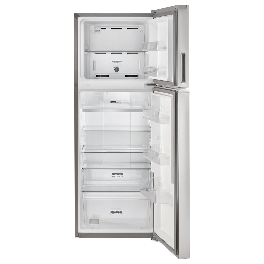 Whirlpool 12.9 Cu. Ft. Small Space Top Freezer Refrigerator in Fingerprint Resistant Stainless Steel, , large