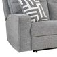 Ashley Biscoe Power Reclining Sofa in Pewter, , large