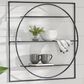 Maple and Jade 32" x 32" Wall Shelf in Black, , large
