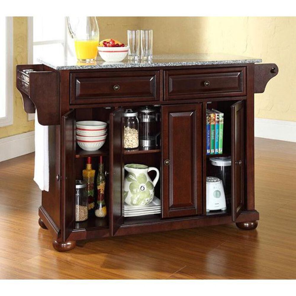 Crosley Furniture Alexandria Solid Granite Top Kitchen Island in