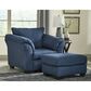 Ashley Darcy Ottoman in Blue, , large