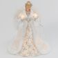 The Gerson Company Electric Lighted Angel Tree Topper in Silver and White, , large