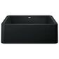 Blanco Ikon 30" Apron Single Bowl Farmhouse Sink in Coal Black, , large