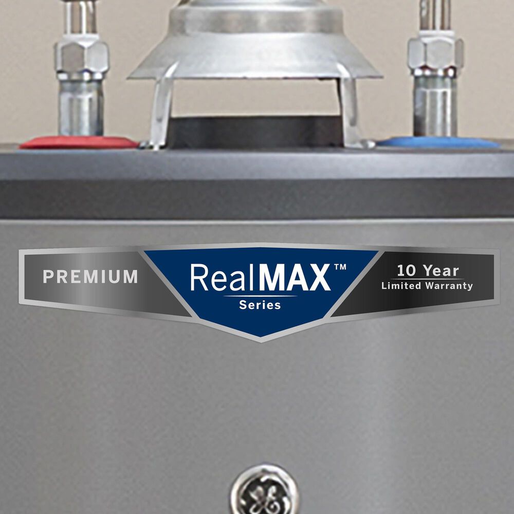 GE Appliances RealMAX Premium 40-Gallon Short Liquid Propane Atmospheric Water Heater in Gray, , large
