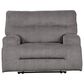 Benchcraft Coombs Wide Seat Power Recliner in Charcoal, , large