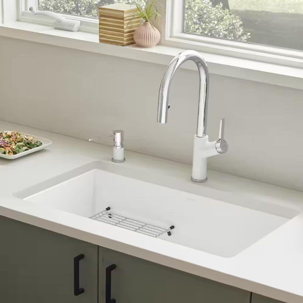 Blanco Diamond Super Single Bowl Kitchen Sink in White, , large