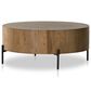 Four Hands Eaton Drum Coffee Table in Amber Oak, , large