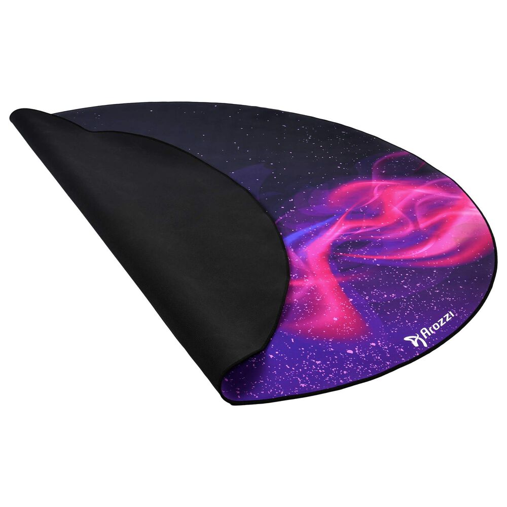 Arozzi Zona Microfiber Noise Dampening and Scratch Protection Anti-Slip Chair Mat in Deep Purple and Galaxy, , large