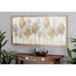 Maple and Jade 27" x 55" Framed Wall Art in Gold, Silver and White, , large