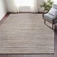 L&R Resources Bleached Naturals 5" x 7"9" Illusion Blue and Infinity Area Rug, , large