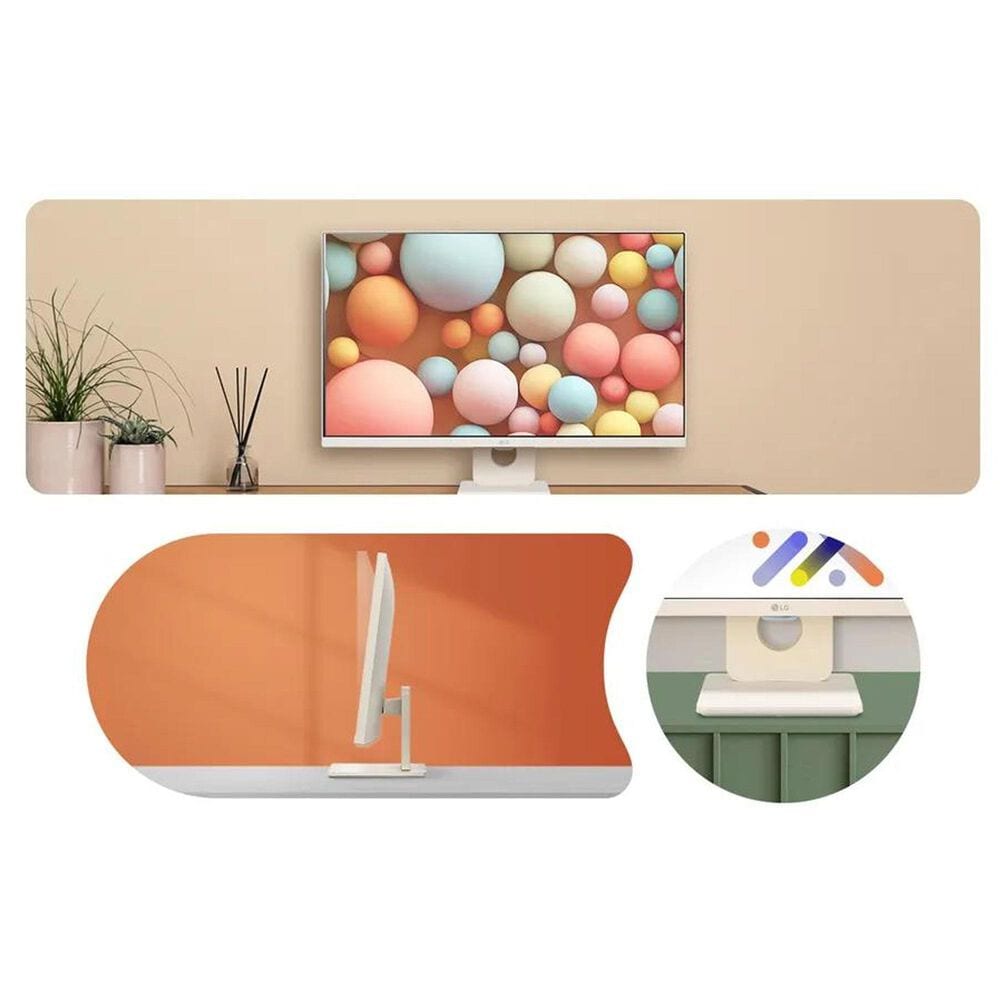 LG 27" FHD IPS Smart Monitor with WebOS in White, , large