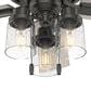 Hunter Hartland 44" Ceiling Fan with LED Lights in Noble Bronze, , large
