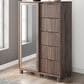 Ashley Pamytta 5-Drawer Dressing Chest in Rich Brown, , large