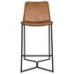 Home Trends & Design Essex Morgan Counter Stool with Taupe Cushion in Black, , large