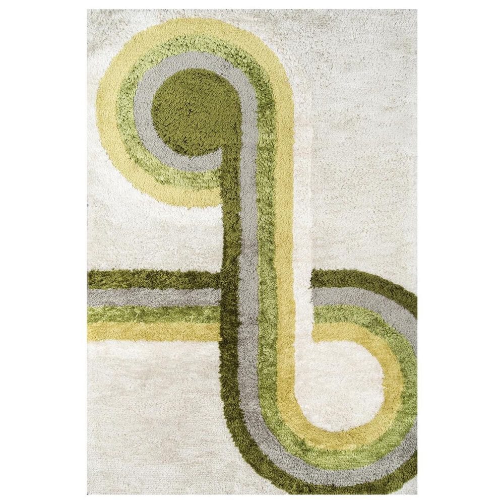 Novogratz Retro RET-3 3"6" x 5"6" Green Area Rug, , large