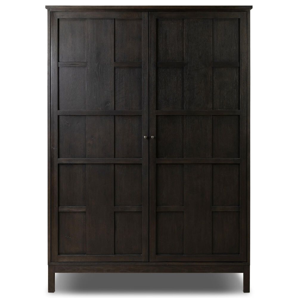 Four Hands Alessio 73" Cabinet in Smoked Black, , large