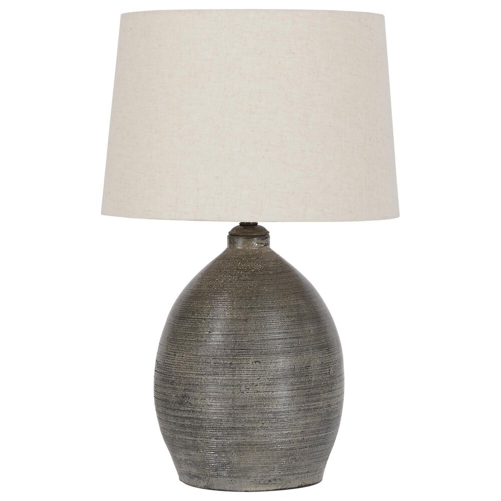 Ashley Joyelle Terracotta Table Lamp in Distressed Gray, , large