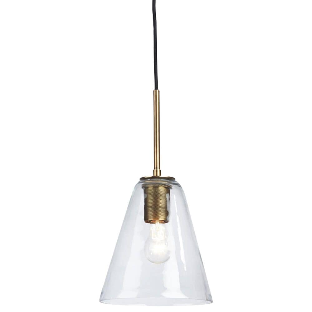 Ashley Collbrook Pendant Light in Brass and Antiqued Black, , large