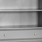 Suite Bebe Adelina 3-Shelf Bookcase in Metallic Gray, , large