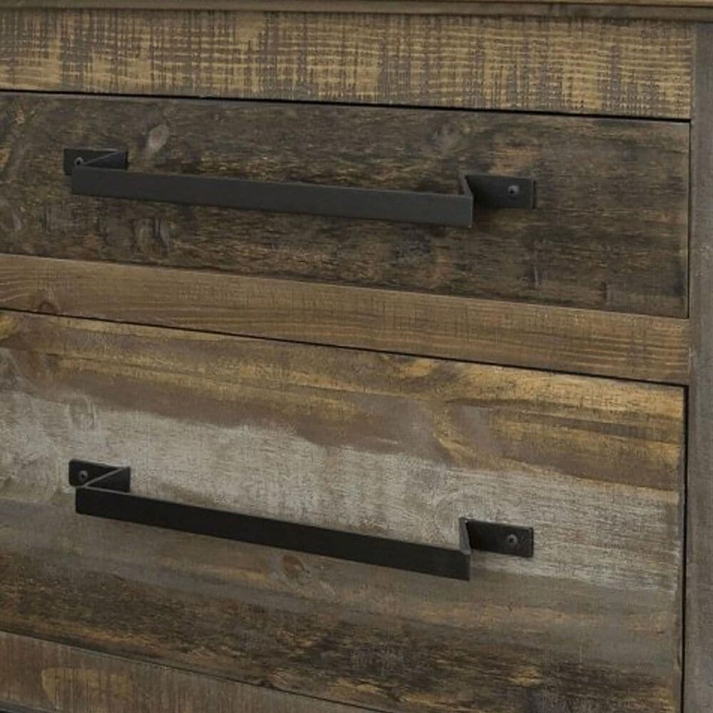 Fallridge Loft Brown Nightstand in Gray and Brown, , large