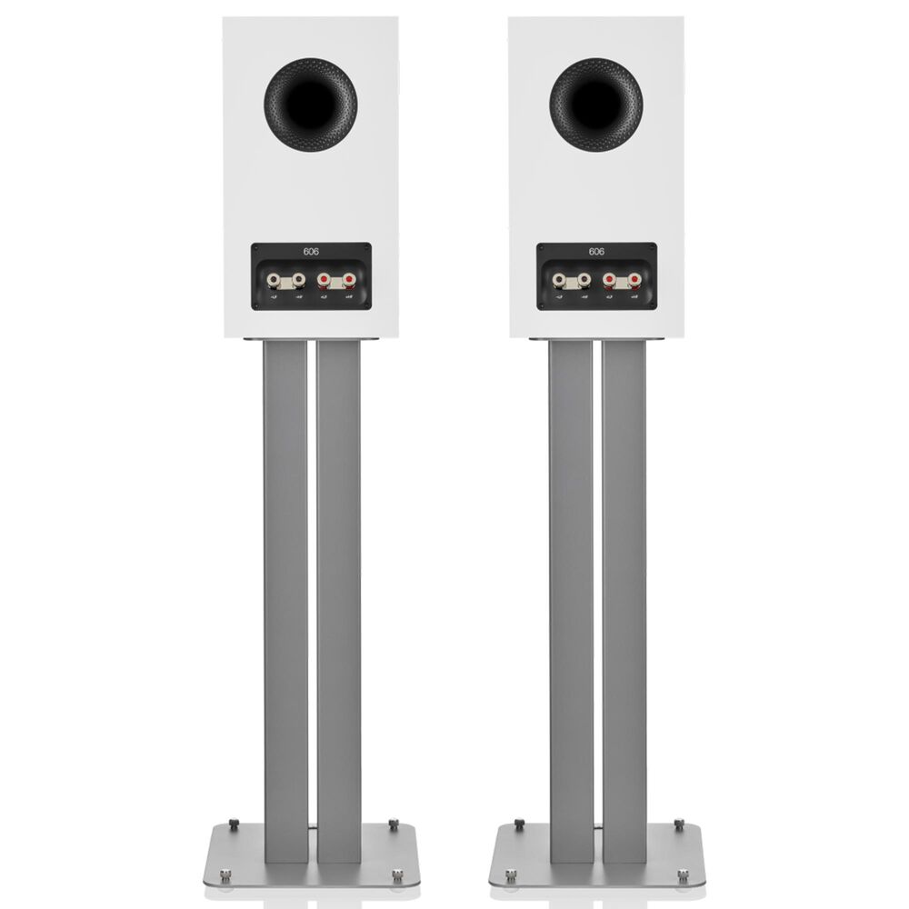 Bowers &amp; Wilkins 600 Series 606 S3 2-Way Stand-mount Loudspeaker Pair in White, , large