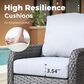 HOMLUX 27" Patio Single Chair in Grey (Set of 2), , large
