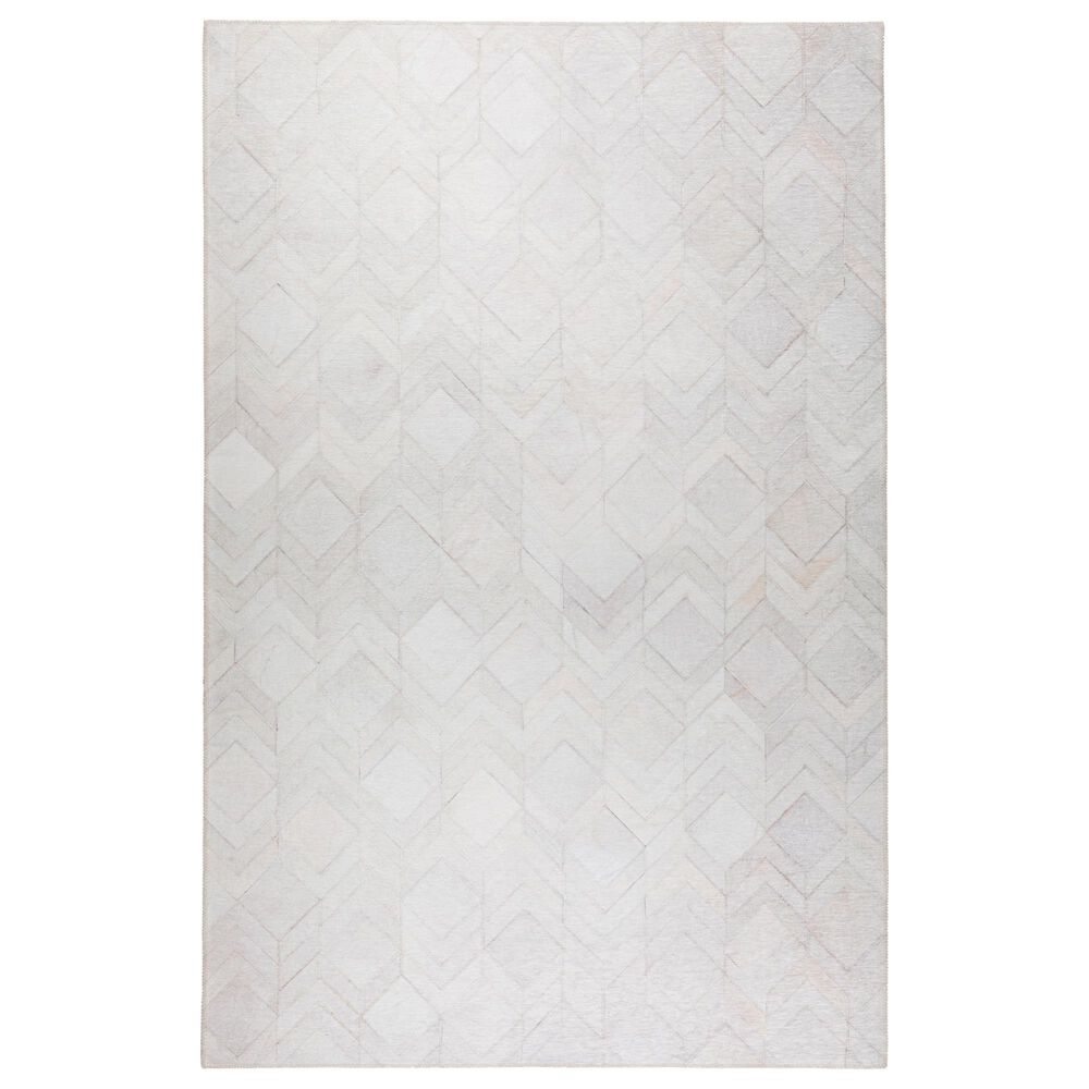 Dalyn Rug Company Durango Chevron 2"3" x 7"6" Linen Indoor/Outdoor Runner, , large