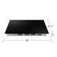 Samsung 30" Induction Cooktop with Anti-Scratch Matte Glass and Sync Burners in Black, , large