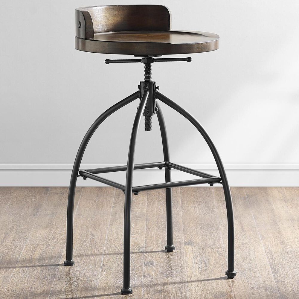 Crosley Furniture Edison Adjustable Height Stool in Natural, , large