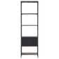 Four Hands Trey 4-Shelf Bookcase in Natural Iron and Black Wash Poplar, , large