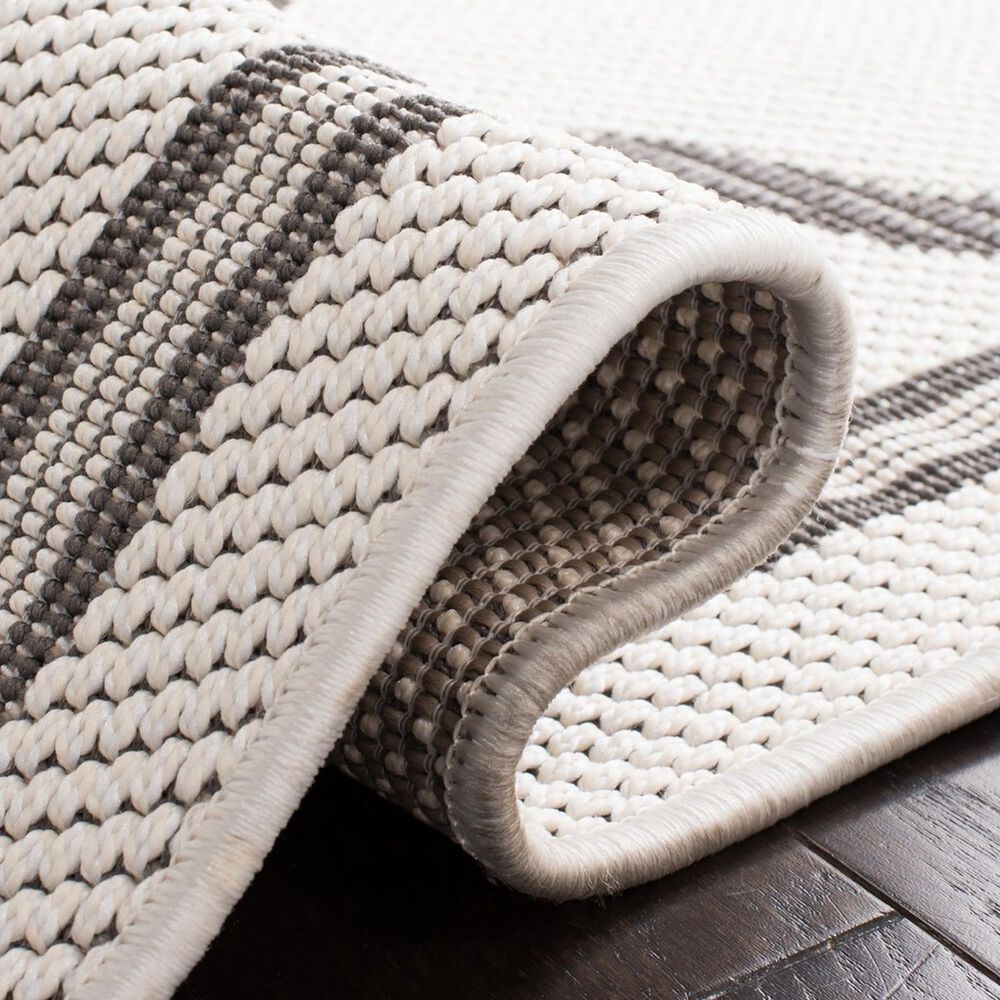 Safavieh Bermuda 8&#39; x 10&#39; Ivory and Grey Indoor/Outdoor Area Performance Rug, , large