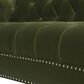 Jennifer Taylor Home La Rosa Stationary Sofa in Olive Green Velvet, , large