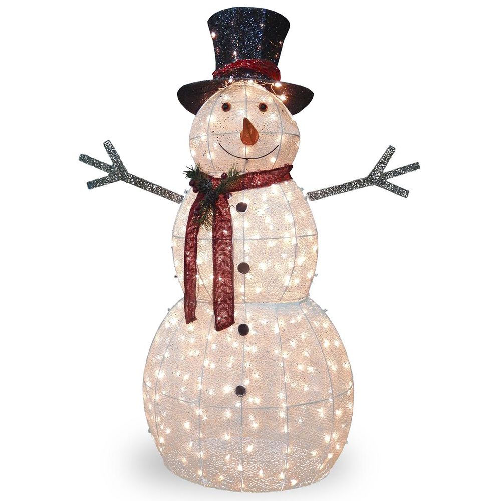 National Tree 60" Crystal Snowman, , large
