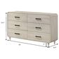 Crown Mark Nyomi 3 Piece King Panel Bedroom Set in White, , large