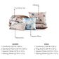 Bebejan Blue Blossom 5-Piece Queen Reversible Comforter Set in Cerulean Blue, Taupe and Dark Brown, , large