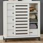 Riva Ridge Hyde Park 6-Drawer Sliding Door Chest in White, , large