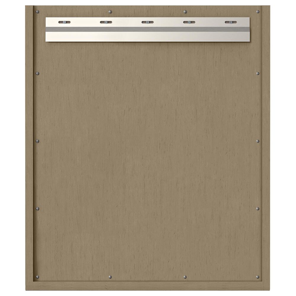 James Martin Vanities Chianti 24" Single Bathroom Vanity in Walnut Whisper and Champagne Brass with 2 cm White Glossy Composite Stone Top and Rectangular Sink, , large