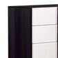 Global Furniture USA Hudson 5-Drawer Chest in White, Black and Grey, , large