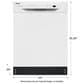 Frigidaire 24" Built-In Dishwasher with Heated Drying System in White, , large