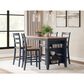 Ashley Gesthaven Counter Height Table in Light Natural and Dark Blue - Table Only, , large