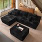 HOMLUX 108" Modular Sofa Set in Black, , large