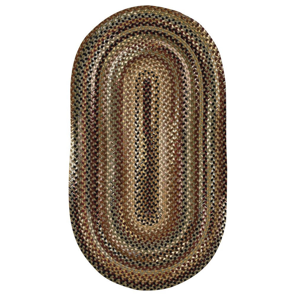 Capel Gramercy 0070-200 9"2" x 13"2" Oval Sage Area Rug, , large