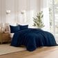 Trade Linker 3-Piece King Waffle Down Alternative Comforter Set in Navy, , large