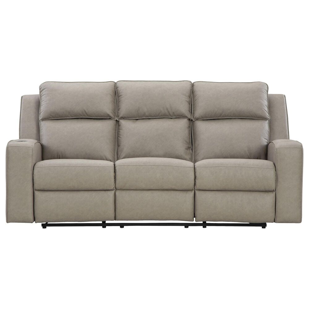 Ashley Lavenhorne Power Reclining Sofa and Recliner Set in Pebble, , large