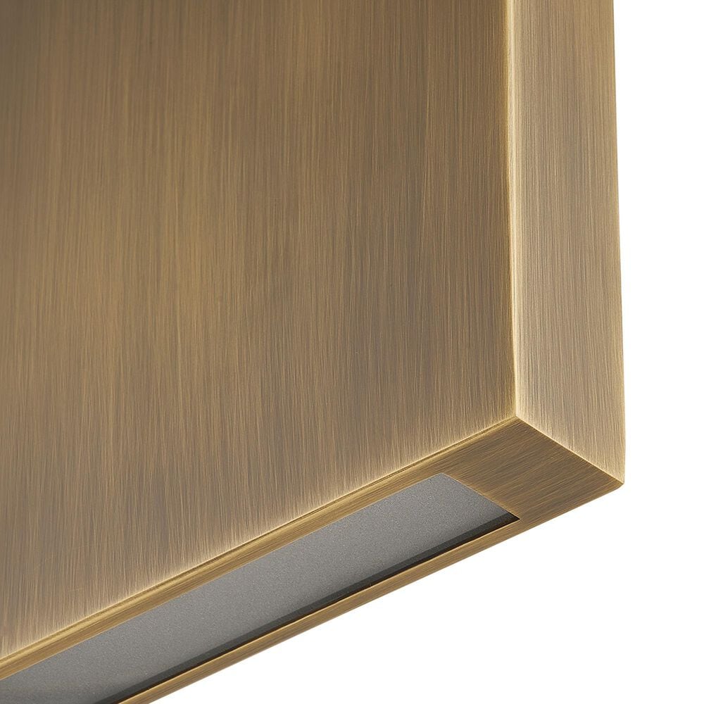 Troy Lighting Thayne 8" 1-Light Exterior Wall Sconce in Patina Brass, , large