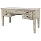 Waltham Artisans Craft 5-Drawer Desk in Washed Grey, , large
