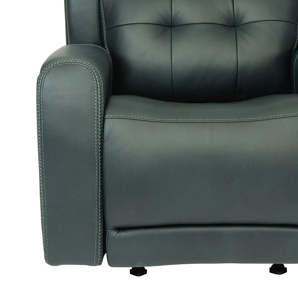 Flexsteel Grant Gliding Recliner with Power Headrest in Navy, , large