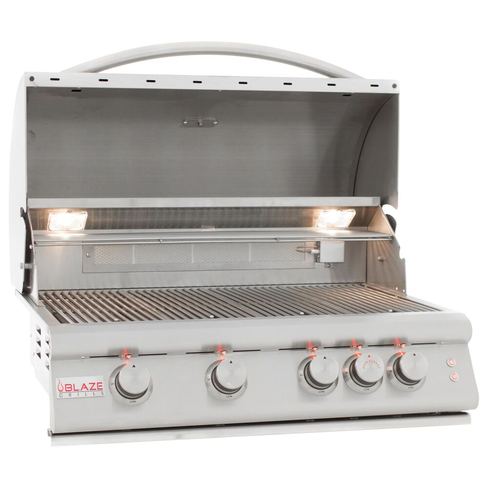 Blaze 32&quot; LTE Liquid Propane Grill with 4-Burner in Stainless Steel, , large