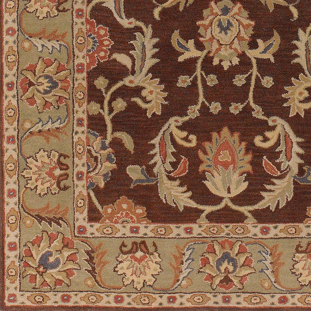 Surya Caesar 3&#39; x 12&#39; Dark Brown, Beige, Rust, Navy, Mustard and Light Olive Runner, , large